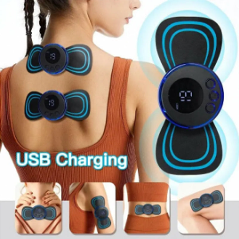 Deal Ems Foot Massager Mat Electric And Mini Body Massager Combo Usb Charging Smart Display..