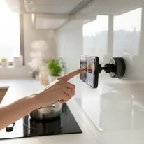 Premium Suction Cup Magnetic Support Holder – Obsidian Black Multi-Angle Retractable Folding Phone Mount for Car, Desk