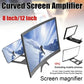 Mobile Screen Magnifier – HD 3D Video Amplifier & Foldable Smartphone Stand | Eye Protection Theater Experience for Movies and Gaming - 9 inches | Random Color