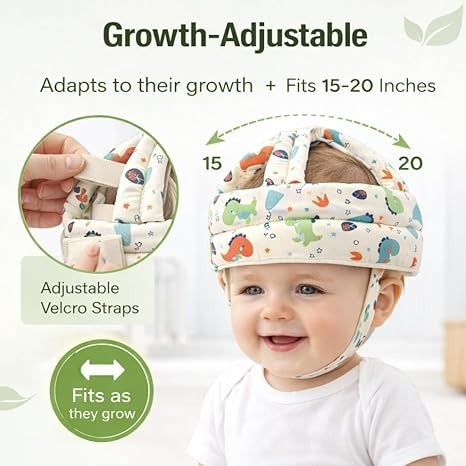 Baby Safety Bumper Helmet – Ultra-Light Anti-Collision Head Protection Guard Hat