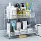 2 Layer Multi-Purpose Mini Portable Iron Organizer Shelf...