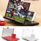 Mobile Screen Magnifier – HD 3D Video Amplifier & Foldable Smartphone Stand | Eye Protection Theater Experience for Movies and Gaming - 9 inches | Random Color